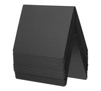 20 Pièces Petit Tableau Noir de Table PVC Réutilisable pour Menus