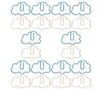 20 Pièces Petit Trombone Nuage en Métal, Adorable, Léger | Clip de Documents pour Maison et Diy, Support D’album Photo, Style Créatif, en Métal et Plastique