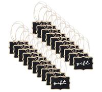 20 Pièces Petite Ardoise, 8.5 x 6 cm Mini Petite Ardoise Craie Noir, Mini Tableau, Petit Tableau Noir, Mini Ardoise Craie, École Restaurant Bar Café Mariage Fête Décoration Messages