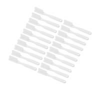 20 Pièces Petite Brosse à Dents, Manche Court Plat, Poils Souples | Plastique Blanc, Usage en Détention, Format Compact pour Distribution en Lot, Soin Délicat des Gencives