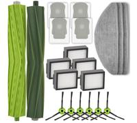 (20 pièces) Pièces de rechange pour aspirateurs robots iRobot Roomba Combo i5+, Combo i5, Combo j5, Combo j5+, 2 Brosse à rouleau, 4 Sacs à poussière, 5 Filtres HEPA, 6 Brosse latérale, 3 Serpillères