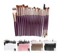 20 Pièces Pinceaux De Maquillage Pour Les Yeux Fard À Paupières Poudre Fond De Teint Ombre À Paupières Correcteur Mettant En Évidence Sourcil Lèvre Eyeliner Pro Pinceau Cosmétique