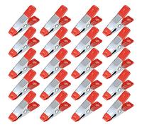 20 Pièces Pinces à Ressort Métal, Modélisme Pince à épiler, Metal Spring Clamps, Pinces à Linge Grip Holder pour Bâche, Camping, Tarpaulin, Travail Bois, Outil de Modélisation - 2 Pouces