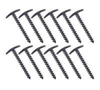 20 Pièces Piquet de Tente en Spirale Nylon Plastique | Pose Facile au Sol Meuble, Poignée en T Trou D’extraction, pour Auvent et Haubans