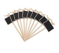 20 Pièces Piquets pour Pots de Fleurs Mini Tableau Noir Décoratif | Noir, Usage Mémo et Signalétique de Table, Accessoire Tige pour Plantes et Décoration Intérieure