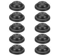 20 Pièces Plaque de Fixation du Luminaire en Fer Noir 10mm | Montage Standard, Trou de 10mm, Finition Lisse Brillante, pour Boîte Électrique au Plafond et Suspensions