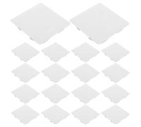20 Pièces Plaque de Recouvrement D'interrupteur PVC 86 Type | Design sans Vis, Mécanisme à Clip, pour Boîtes 86 et Ouvertures Murales Inutilisées, Finition Moderne