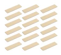 20 Pièces Plaque Nominative en Acier Inoxydable, Badge D'employé | Surface Polie et Bords Ébavurés, pour Gravure Personnalisée en Intérieur
