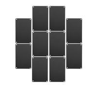 20 Pièces Plaque Vierge en Aluminium Noir à Graver pour Porte | Format Compact, Usage Maison ou Entreprise, Peut être Gravée et Imprimée, Finition Noire