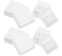 20 Pièces Plat à Dappen pour Dentiste Multi Grilles 2 Trous 4 | Polypropylène Blanc, Compact et Jetable, Mélange Pratique, pour Hôpitaux et Laboratoires Dentaires