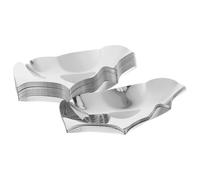 20 pièces Plateau de Service d'Huîtres en Acier Inoxydable pour Sauces | Format 12x7,8x2cm, Présentation Moderne, Résiste aux Odeurs, Chefs, Amateurs de Fruits de Mer et Repas Familiaux