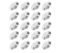 20 Pièces Plots Tactiles en Acier Inoxydable 1,4 Pouces | Surface Texturée Ananas, Antidérapant, Insertion Facile, Repérage au Toucher, Voies Publiques et Aéroports