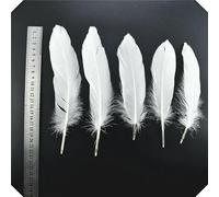 20 pièces plumes de faisan coq blanc plume bricolage autruche/dinde/poulet Pluma attrape-rêves accessoires de couture décor mariage-15-20CM plumes