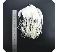 20 pièces plumes de faisan coq blanc plume bricolage autruche/dinde/poulet Pluma attrape-rêves accessoires de couture décor mariage-13-18CM plumes