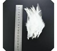 20 pièces plumes de faisan coq blanc plume bricolage autruche/dinde/poulet Pluma attrape-rêves accessoires de couture décor mariage-8-15CM plumes