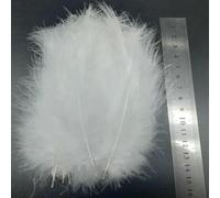 20 pièces plumes de faisan coq blanc plume bricolage autruche/dinde/poulet Pluma attrape-rêves accessoires de couture décor mariage-10-15 cm plumes