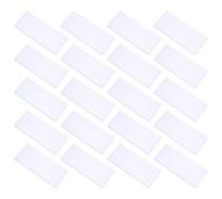 20 Pièces Pochette Transparente PVC pour Billets, Reçus, Bureau | Étui Épais et Robuste, Coutures Bien Scellées, Usage Quotidien, Protection des Espèces et Documents