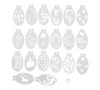 20 Pièces Pochoir de Peinture de Corps de Visage Pochoirs de Peinture d'Art Corporel de Maquillage Professionnel pour Les Maquilleurs et Les Passionnés d'Halloween de Vacances