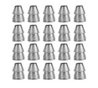 20 Pièces Poignée Ronde Cales en Acier Marteau Poignée Fendage Cales Hache Main Métal Coin pour Griffe Marteau Luge (Diamètre 10mm / 0.39in)