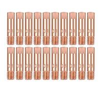 20 Pièces Pointe de Contact en Cuivre Buses Gaz de Tube Contact 0.8mm pour Torche de Soudage de Poste a Souder MIG MAG 15AK Accessoires D'usure M6 x 25 mm