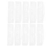 20 Pièces Porte-badge Vertical Demi-carte en Plastique Dur Mat | Structure Semi-ouverte à Clip, Maintien Sûr, Lecture Rapide des Cartes D’identité et Magnétiques