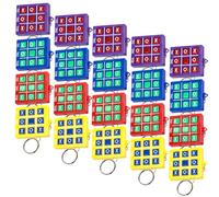 20 Pièces Porte-clés Tic Tac Toe Cadeaux de Fête, Tic Tac Toe Porte-clés en Plastique, cadeau d'anniversaire d'enfant Tic Tac, Pendentif pour mini sac à dos d'anniversaire