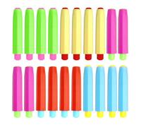 20 pièces porte-craie coloré, manchon à craie réglable, manchon à craie en plastique, porte-craie sans mains sales, porte-craie facile à saisir, adapté à l'école, au bureau