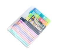 20 Pièces Porte-mine Ergonomique, 0.5/0.7mm Coffret de Porte Mines Pastel, Poignée Triangulaire Colorée Set de Crayons Mécaniques, Set de Crayons Automatiques pour Dessiner Écrire des Croquis