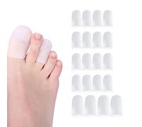 20 Pièces Protège Orteil en Gel,Capuchons Orteils Protections Doigt deTubes,Protecteurs d’Orteil en Silicone Pour Cors Ampoules Callosités Ongles Incarnés