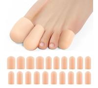 20 Pièces Protège Orteil en Gel, Protection gros orteil, Capuchons d'orteils, Capuchons Orteils Protections Doigt deTubes,Protecteurs d’Orteil en Silicone pour Contre Les Ampoules et Cors.