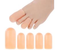 20 Pièces Protège-Orteils en Silicone pour Gros Orteils Protections en Gel Callosités et Ampoules Coussinets pour Ongles Incarnés et Cors (Couleur Peau)
