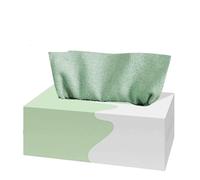 20 Pieces Pull-Out Cleaning Cloths,Multipurpose Pull Box Microfiber Towels,Reusable Super Absorbent Streak Free Wipes Cleaning Rags for Kitchen Bedroom Window Glass Furniture (Green)