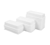 20 Pièces Réservoir de Réactif un Canal 50ml en Plastique Blanc | Surface Lisse, Nettoyage Facile, pour Pipettes un Canal et Échantillons Liquides en Laboratoire