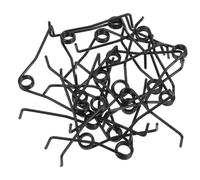 20 Pièces Ressorts de Sécateur de Jardin en Acier Inoxydable Noir | Pièces de Remplacement pour Cisailles, Crochet Gauche et Droit, Usage Entretien des Outils de Taille