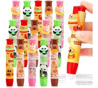 20 Pièces Rétractable Gommes Kawaii,Cadeaux Anniversaire Enfants Invités,Petits & Pochette Surprise Anniversaire Enfant,Lot De Gommes À Stylo Pour Goodies Anniversaire Enfant