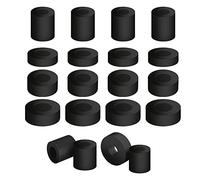20 Pièces Rond Entretoise Néoprène, 4 Tailles Rondelles Plates Caoutchouc Multi-Usages Noir Rubber Grommet Entretoise Anti-Vibration Rubber Grommet pour Maison Voiture Accessoires