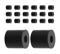 20 Pièces Rondelle Amortisseur en Caoutchouc O 25mm | Isolation des Vibrations, du Bruit, Forme Stable, Installation Facile, Noir, Usage Industriel