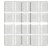 (20 Pièces) Roomba 105 Filtre de remplacement pour iRobot Roomba Essential Series, pour Roomba 105 Vac/ 105 Combo/ 115 Combo/ 104 Vac/ 104 Combo/ Y0140/ Y0110/ Y0112/ Q0110/ Q0120/Q0520/ filtre à vide
