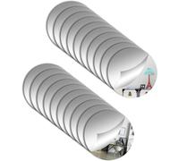 20 Pieces Round Small Mirror Tiles Self-Adhesive Mirror Tiles, Round Acrylic Mirror Mini Mirror For Walls 3d Mirror Stickers Craft Decoration (8 X 8 Cm)