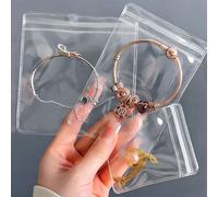 20 pièces Sac de rangement simple et portable pour bijoux, sac de rangement transparent anti-poussière pour bijoux, cadeau pour la Saint-Valentin, la rentrée scolaire, un élément essentiel pour les vo
