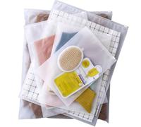 20 Pièces Sac Zipper Voyage Pochette Étanche Transparent Sac de Rangement Voyage Vetement Plastique Sacs Vêtements Seal Pochette pour Costume, Chaussures, Cosmétique