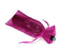 20 Pièces Sachet Présent Vin en Organza Transparent Cordon Satin | Présentation Élégante, Réutilisable, pour Bouteilles, Parfums, Condiments Gourmets, Mariages et Fêtes
