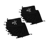 20 Pièces Sachets Pirates à Cordon Robuste Noir Polyester | Pochettes Halloween, Bourse Pirates, Motif Tête de Mort, pour Bonbons, Pièces, Bijoux et Petits Trésors