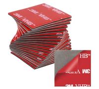 20 Pièces Scotch Double Face Extra Fort, Scotch Double Face, ImperméAble Et RéSistant Aux Hautes TempéRatures, Applicable To Voiture, Exterieur,RéParation, Fixation, Bureau, Carré(30mm*30mm)