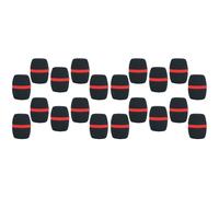 20 Pièces Séries de Poche Microphone de ScèNe Pare-Brise Mousse Microphone Couverture Karaoké Noir