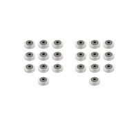 20 Pièces Séries Imprimante 3D Roue En Plastique POM Grands Modèles Roue Ronde Passive Poulie Engrenage pour CNC V-Slot