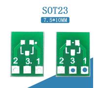20 PièCes SéRies SOT23 SOT23-3 Tourner SIP3 Double Face SMD Tourner DIP SIP3 Adaptateur Convertisseur Plaque SOT SIP IC Prise PCB Carte Kit de Bricolage