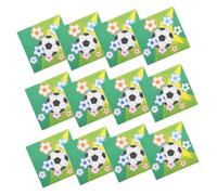 20 Pièces Serviette imprimée au football Fournitures de football serviettes de football pour la fête serviette de football décorations de football décorations du nouvel an papier