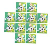 20 Pièces Serviettes de Table Football Décorations de Thème Imprimé Football Parfaites pour Anniversaires Repas Famille Camping Restaurants