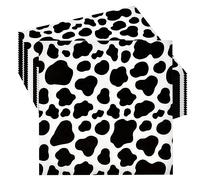 20 Pièces Serviettes En Papier Imprimé Vache De Fête D'Animaux De Safari De Jungle, Vaisselle De Fête à Thème De La JunglePour Enfants Fournitures De Table De FêteDe Reptiles De Safari De Jungle